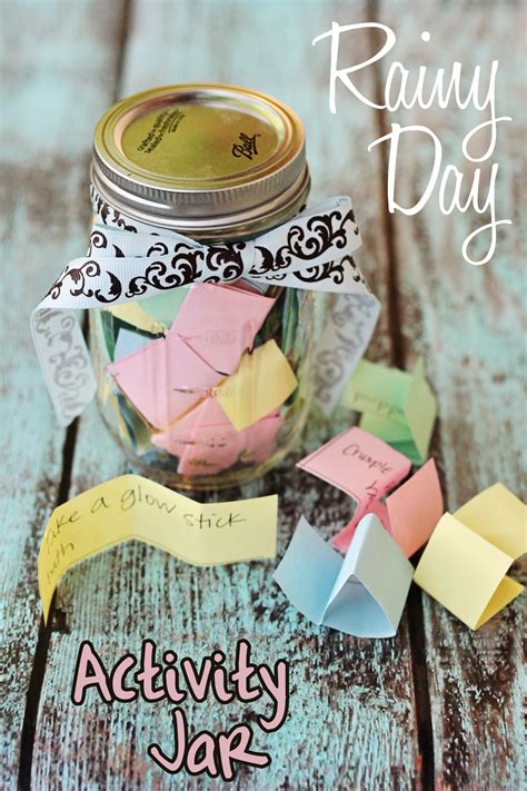 Rainy Day Activity Jar Sweet T Makes Three