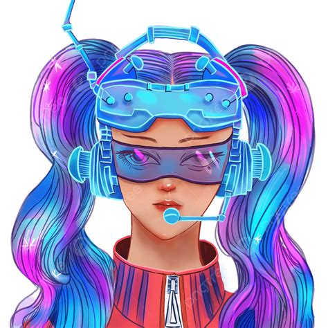 Ponytail Girl Png Transparent Cyberpunk Double Ponytail Girl