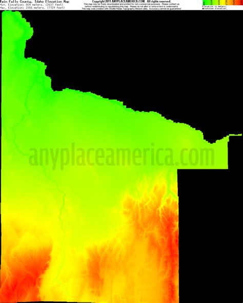 Free Twin Falls County Idaho Topo Maps And Elevations