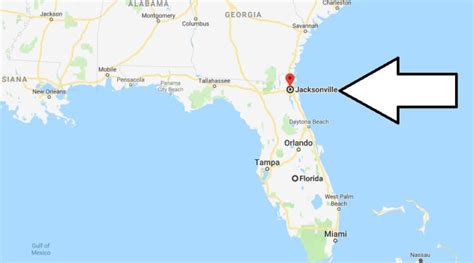 Detailed Map Map Jacksonville Florida