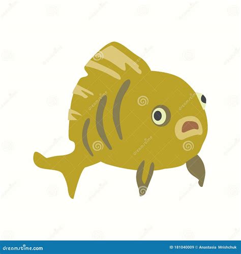 Picture Of Fish On A White Background Stock Illustration Illustration
