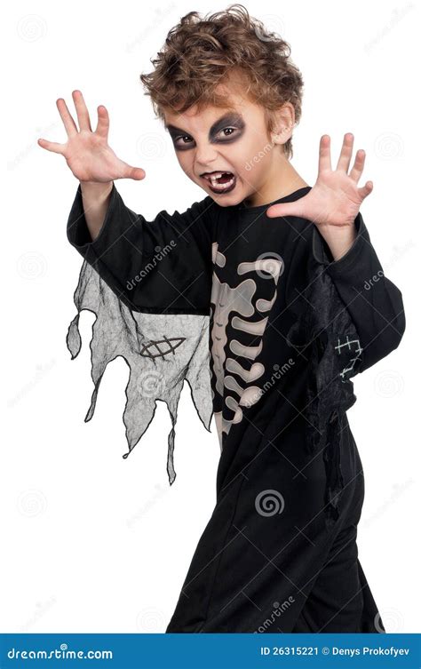 Child In Halloween Costume Stock Image Image Of Background 26315221