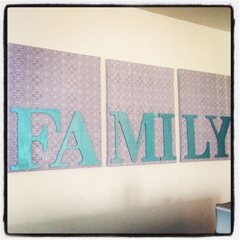 Wall Decor Canvases Fabric Wood Letters A Little Hot Glue And Paint