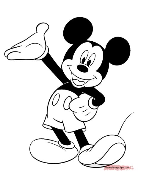 Mickey Mouse Coloring Page Printable