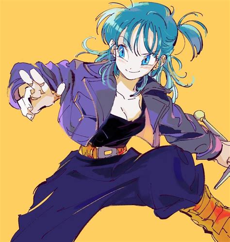Bulma Just Wants To Be Like Her Son From The Future Dragon Ball Dragon Ball Anime Dragon