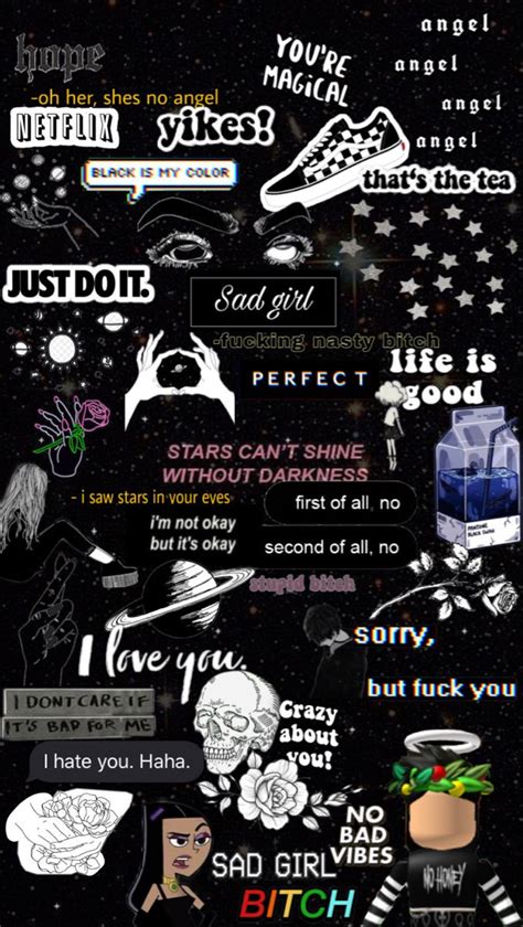 Black wallpaper in 2021 | Black aesthetic wallpaper, Edgy wallpaper