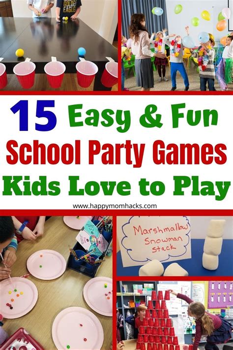 Easy Elementary School Party Games Kids And Room Moms Will Love Pajama