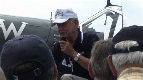 Ww Ii Ace Clarence Bud Anderson At 2009 Reading Air Show Youtube