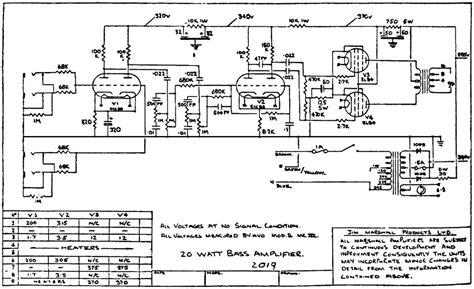 Free Audio Service Manuals Free Download Marshall 2019 20w Schematic