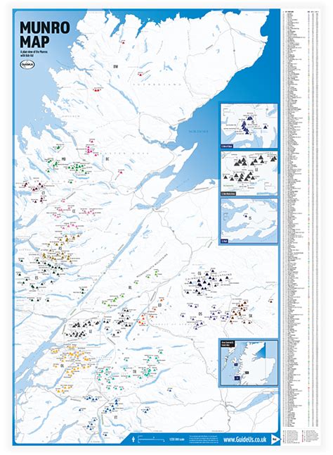 Map Of The Munros Of Scotland