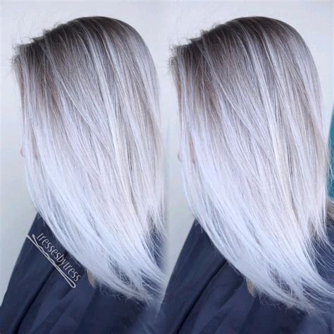 trendy hair color ideas  platinum blonde hair ideas