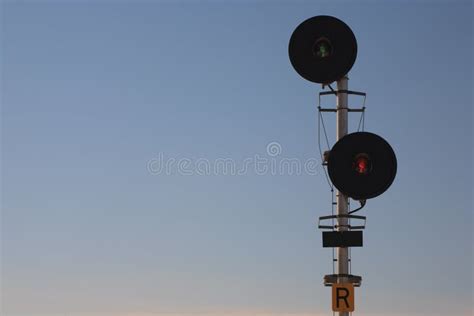 Railway Signal Lights Stock Image Image Of Wires Signals 28388149