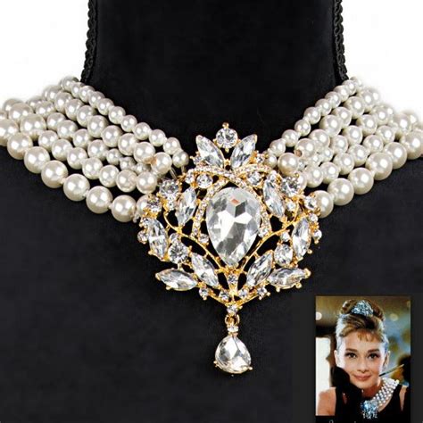 Audrey Hepburn Breakfast At Tiffanys Pearl By Iwantitjewelry Tiffany