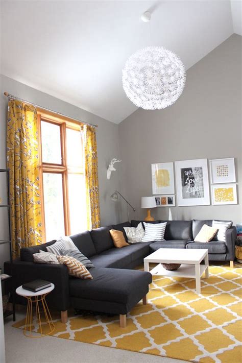 Yellow Moroccan Rug In Living Room Yellow Moroccan Rug In