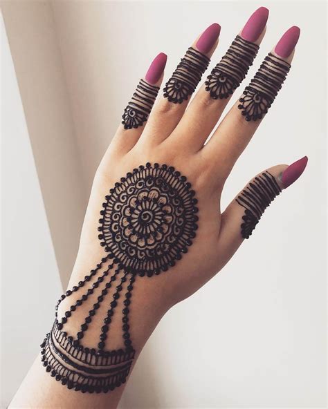 Simple Jewellery Inspired Mehndi Designs For Hand K4 Fashion