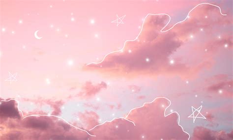Freetoedit Pink Peachy Aesthetic Sky Image By Trashedit