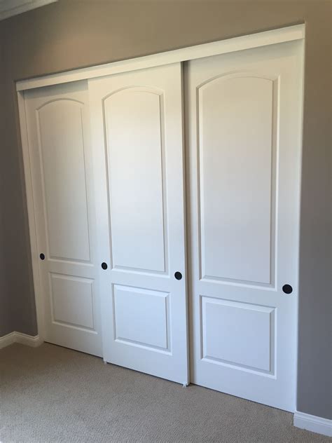 Bypass sliding barn doors are different than normal sliding barn doors because one door slides behind the other and bypasses it. Sliding (Bypass) Closet Doors of Southern California. Are ...