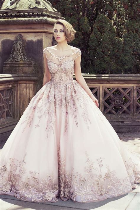 Utterly Blown Away By This Gorgeous Rose Gold Bridal Gown