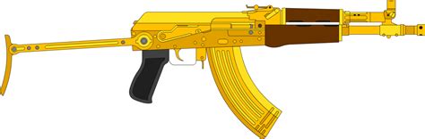 Download Gold Ak47 Png Ak 47 Gold Png Png Image With No Background
