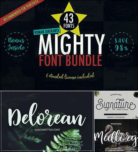 Mighty Font Bundle Free Download