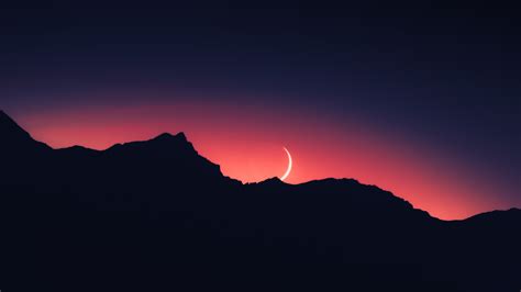 Sunset Wallpaper 4k Mountain Silhouette