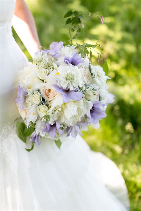 White And Lavender Bridal Bouquet Elizabeth Anne Designs The Wedding