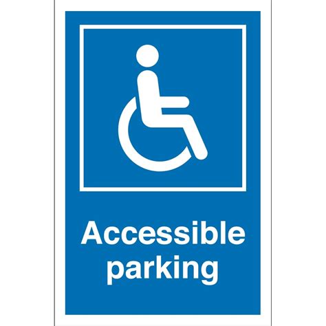 Accessible Parking Bay Signs From Signs Uk