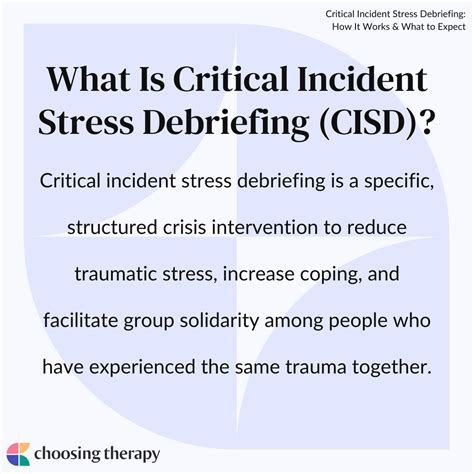 What Is Critical Incident Stress Debriefing