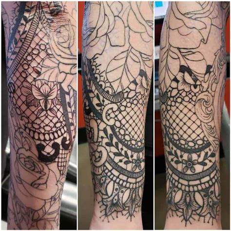 67 The Most Beautiful Lace Tattoo Designs You Can Know 2000 Daily