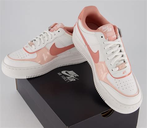 Nike air force 1 valentines day pink. Nike Air Force 1 Shadow Trainers Summit White Pink Quartz ...