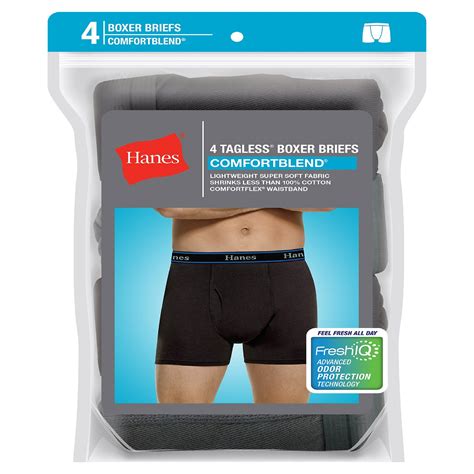 Hanes Mens 4 Pack Comfortblend Boxer Briefs Shop Your Way Online