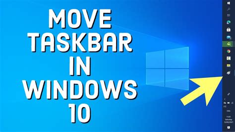 How To Move Taskbar In Windows Youtube