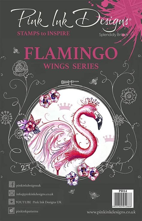 Creative Expressions Pink Ink Designs A5 Clear Stamp Set Flamingo