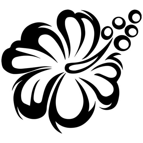 Flower Black And White Clip Art
