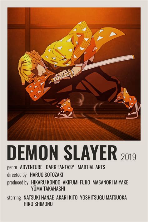 Demon Slayer Poster Anime Reccomendations Film Posters Minimalist