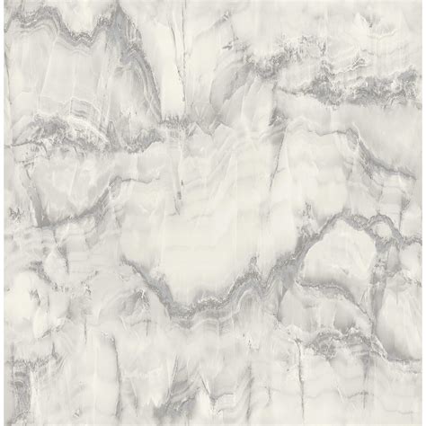 M1584 Aura Silver Marble Wallpaper By Crown