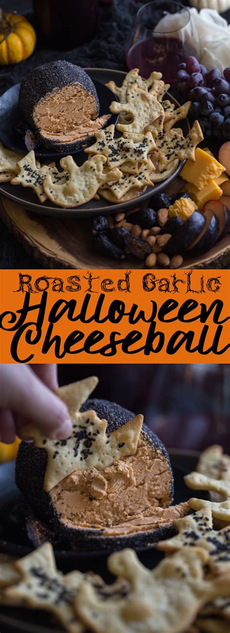 Roasted Garlic Cheese Ball For Halloween Fox And Briar