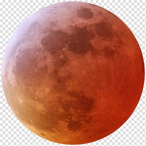 Red Moon Illustration Lunar Eclipse Moon Solar Eclipse Half Moon