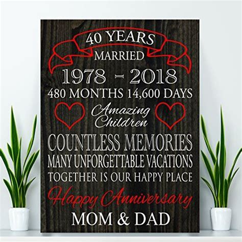 It was a perfect ruby wedding anniversary gift. Ruby Anniversary Canvas, wedding anniversary, anniversary ...