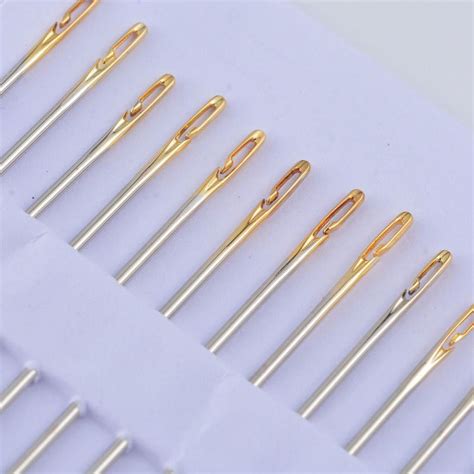 12pcs Stainless Steel Antijumper Multi Size Hand Sewing Needles Popular