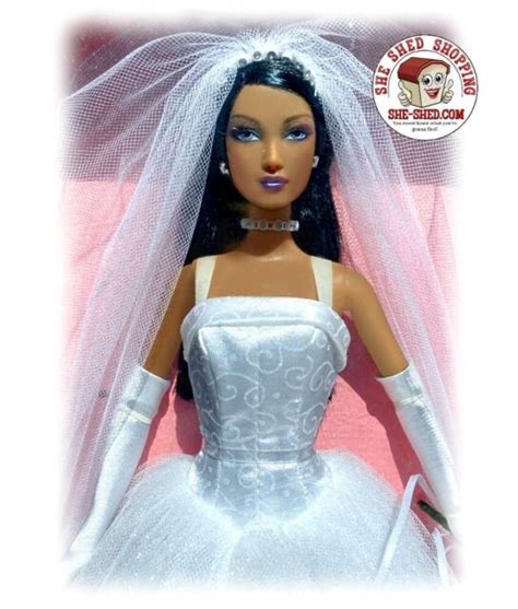 Barbie Doll Black Unforgettable Davids Bridal Brunette Collector 2004 G2890 For Sale Online Ebay