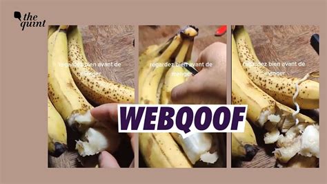 Fact Check Misleading Claim Goes Viral With Video Of Worms Coming Out Of A Banana