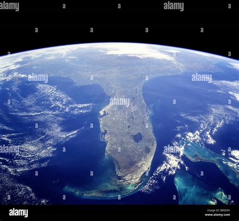 Nasa Satellite Photo Of Florida Stock Photo Alamy