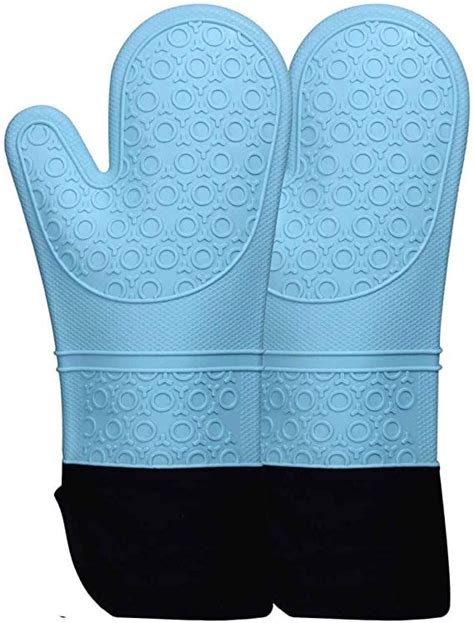 Homwe Extra Long Professional Silicone Oven Mitt Oven
