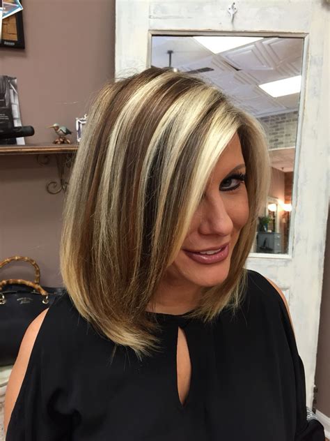 Medium Layered Haircuts With Blonde Highlights Hairstyles Designs Images