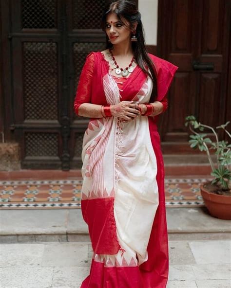Traditional Saree Draping Styles From Different Parts Of India Bengali Saree Saree Wearing