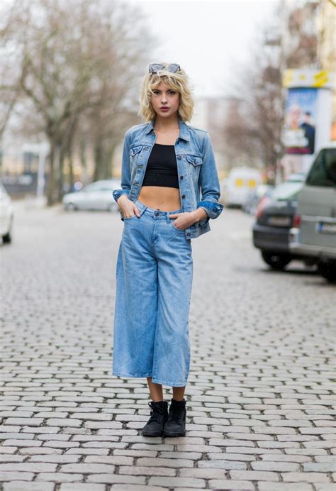 The Best Denim Street Style Outfits Stylecaster