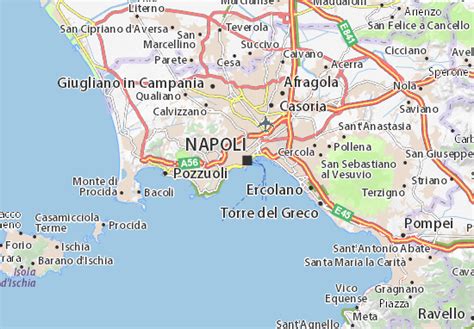 Mapa Michelin Nápoles Mapa Nápoles Viamichelin
