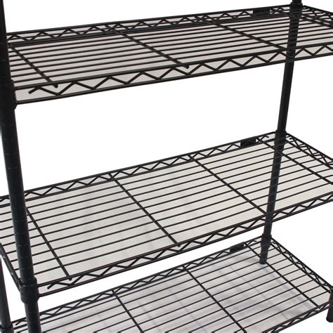 Shelf Tech System Used Wire Shelving Unit Black National Office