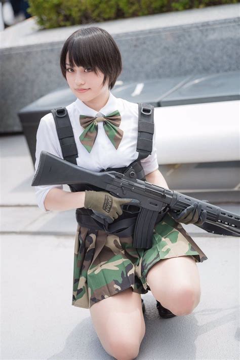 Embedded Cosplay Outfits Cosplay Girls Korean Girl Asian Girl Gunslinger Girl Military
